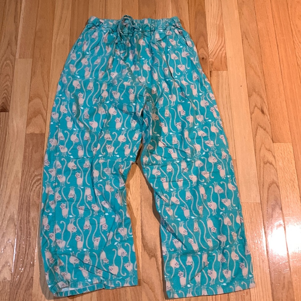 Nite Nite Munki Munki cat print PJ bottoms